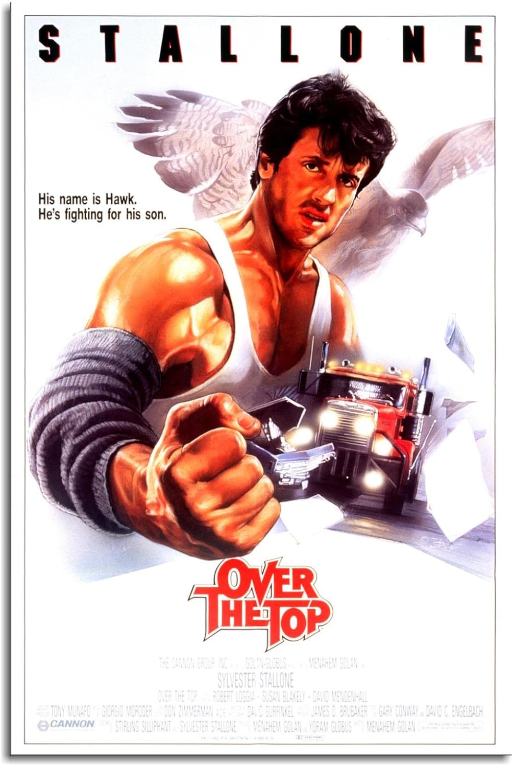 Home Gym Decor - Over The Top Film Posteri Klasik