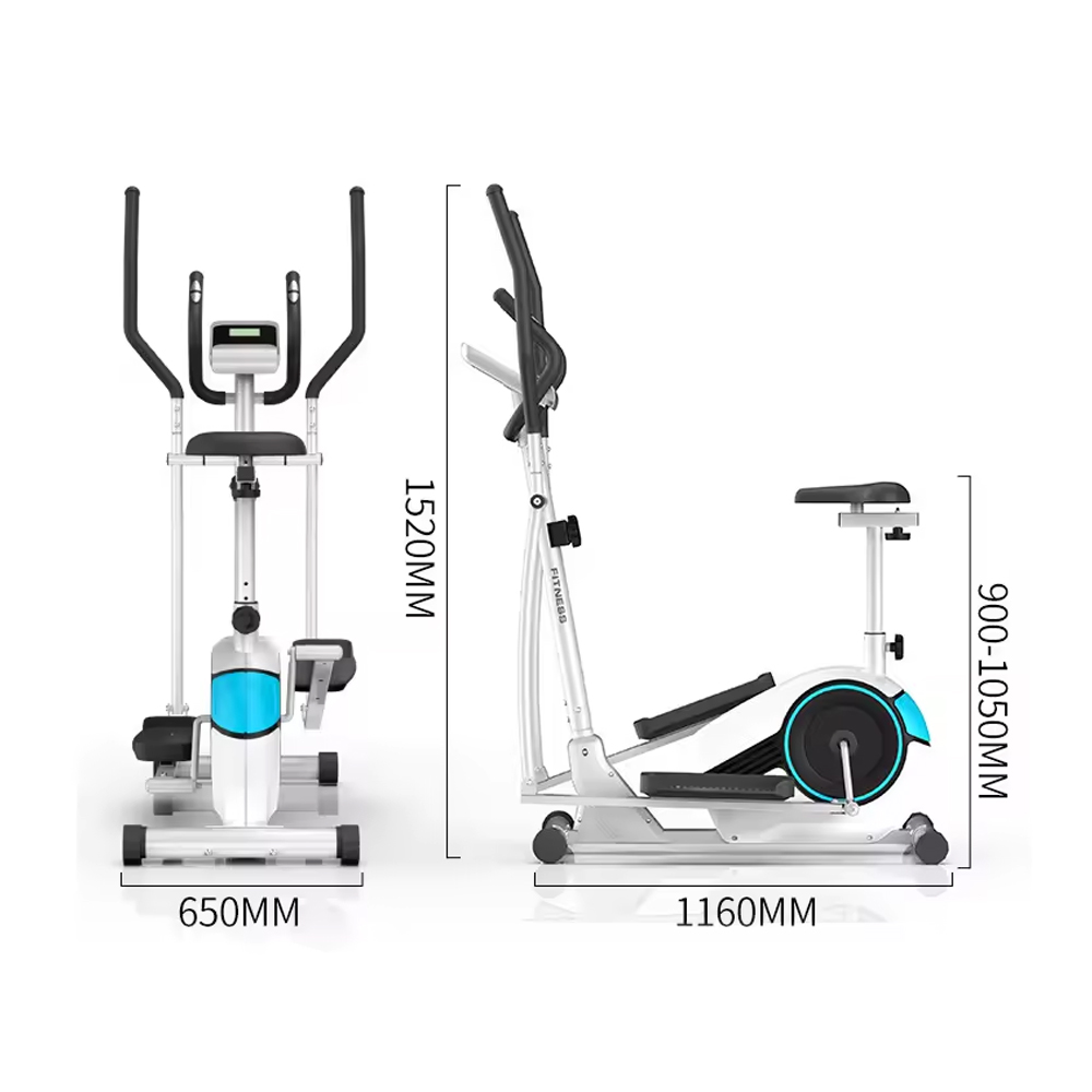 Home Gym Manual - Manuel Çelik Eliptik Bisiklet Aleti, Koltuklu,