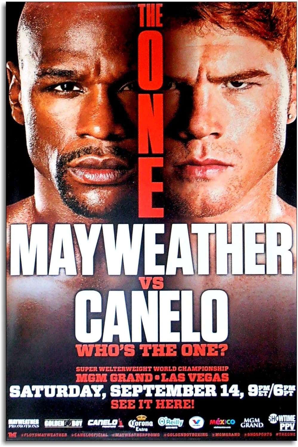 Home Gym Decor - Mayweather Poster Dövüş Kanvas Baskılar Aksiyon