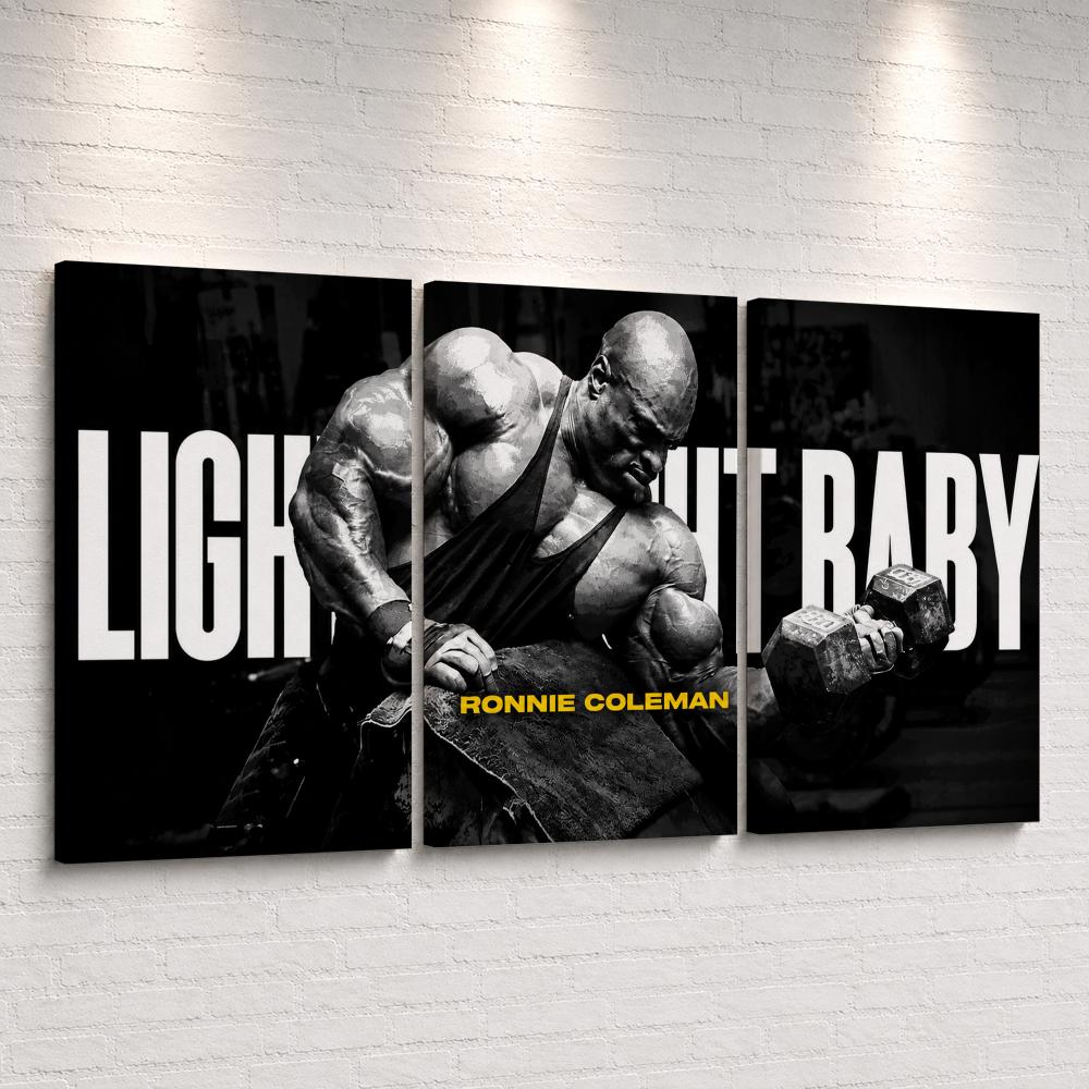 Home Gym Decor - Ronnie Gym İlham Verici Çerçeveli Duvar
