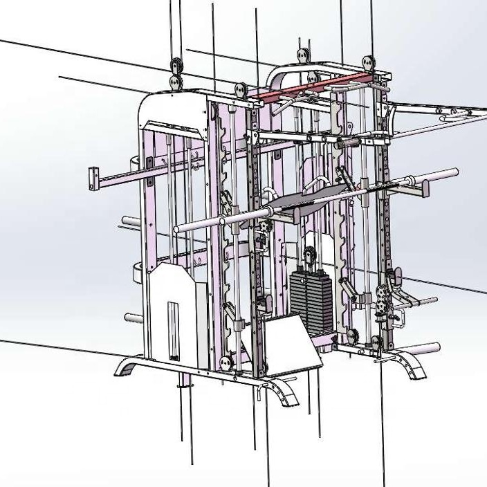 Yüksek Kaliteli Lüks Ev Spor S - Home Gym With Smith Machine incelemesi ve fiyatı