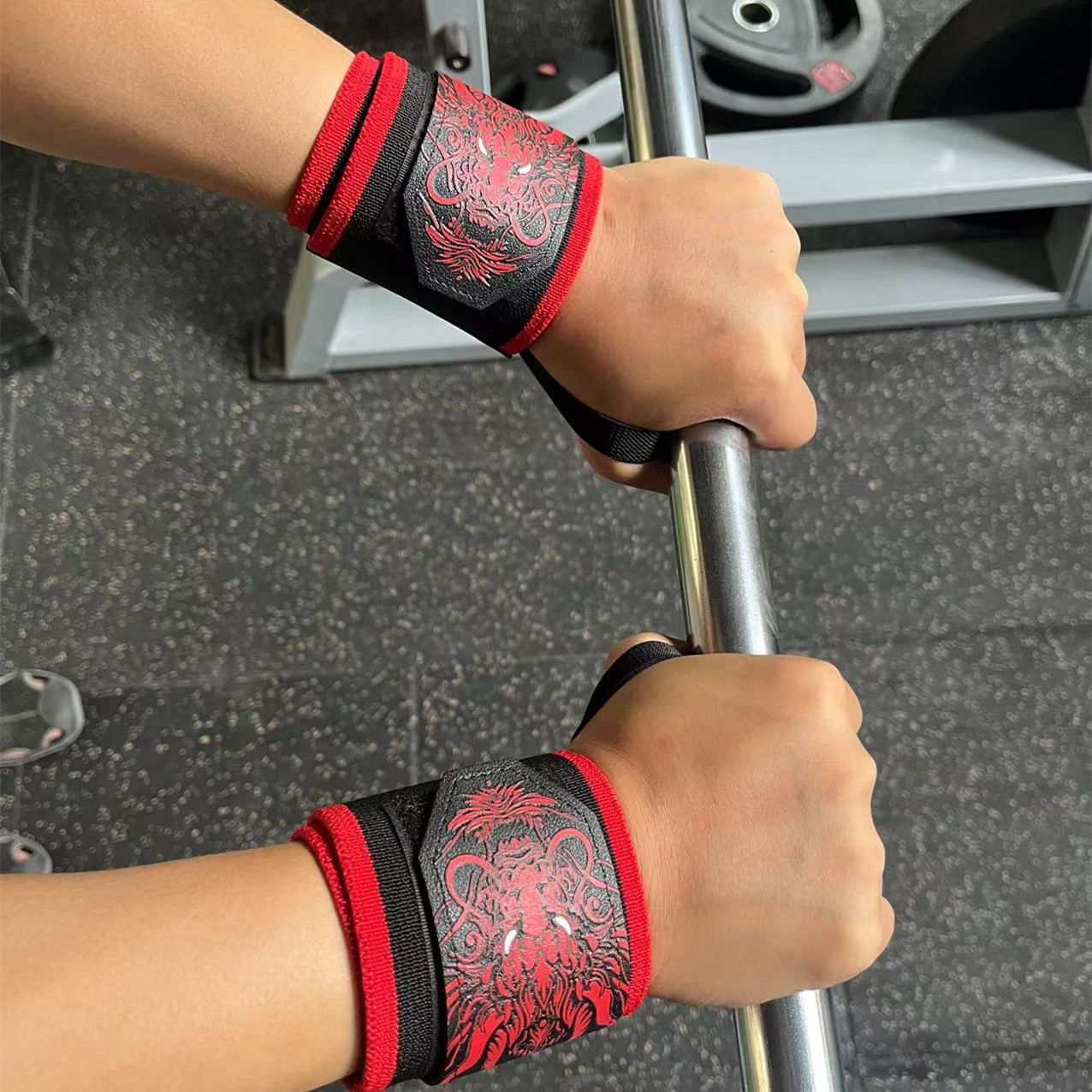 1 çift Çin Ejderha Spor Bilek  - Lifting Straps Wrist incelemesi ve fiyatı