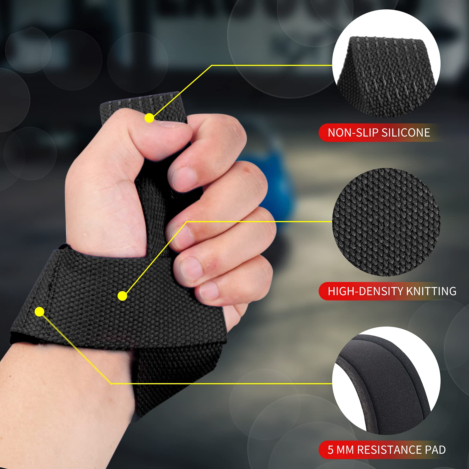 2 Adet Spor Salonu Kaldırma Ka - Lifting Straps Wrist incelemesi ve fiyatı